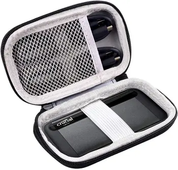 

Case Compatible for Crucial 1TB/500GB X8 Portable SSD – Up to 1050MB/s – USB 3.2 – USB-C, USB-A – CT1000X8SSD9(Storage Box Only)