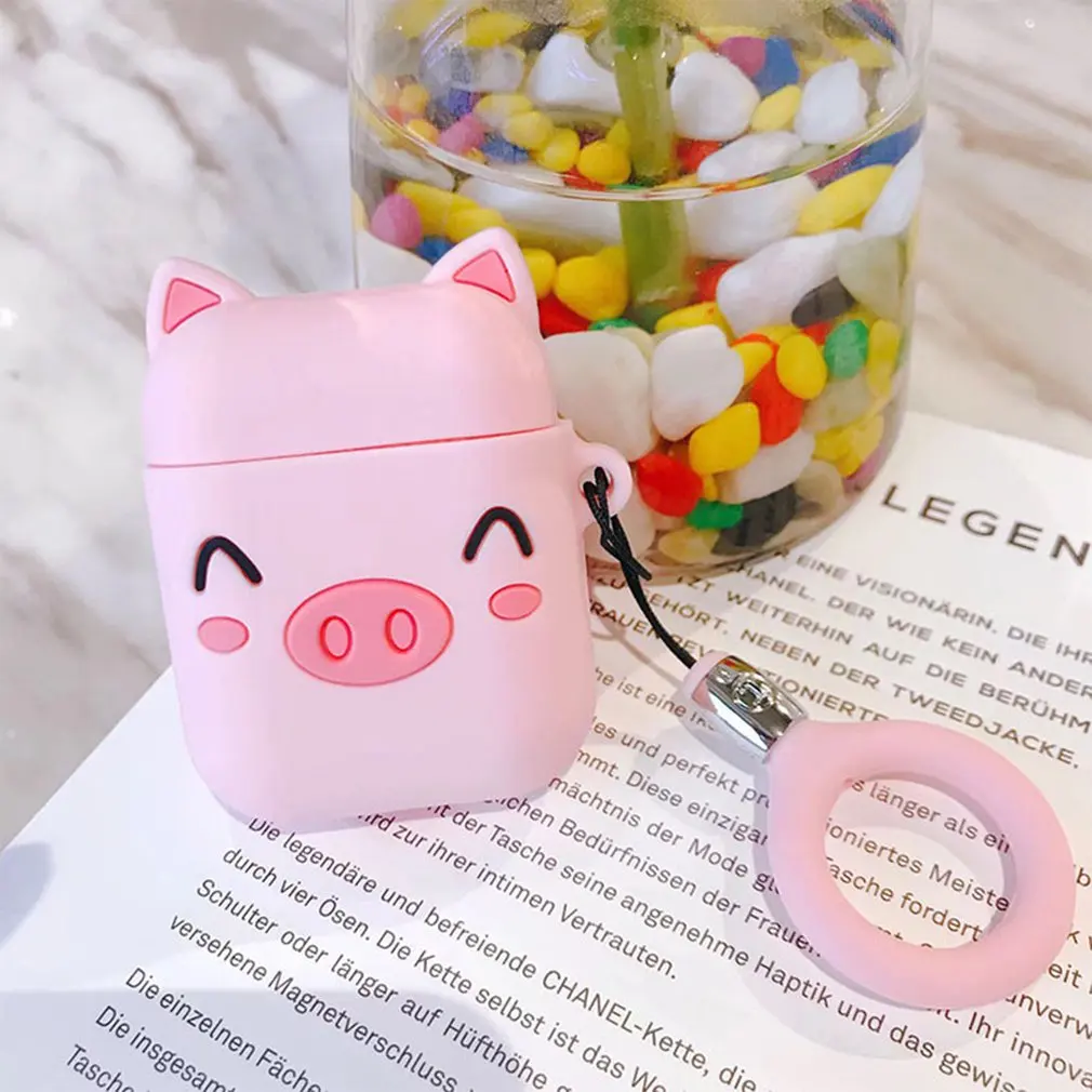 Для Airpod гарнитура силиконовый защитный чехол мультфильм милые беспроводные наушники капли защитный чехол