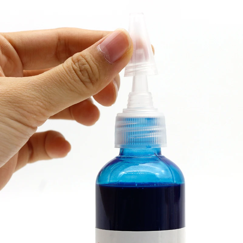 5 бутылок/упаковка для временных татуировок аэрографом чернил общий черный