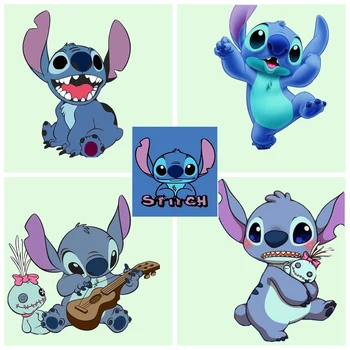 

Cartoon Mengxing Lovely Stitch Art Decor Lamp 3D RGB Lava Bulbs Night Light Creative Child Anime Holiday Romantic Gift Toy Flash