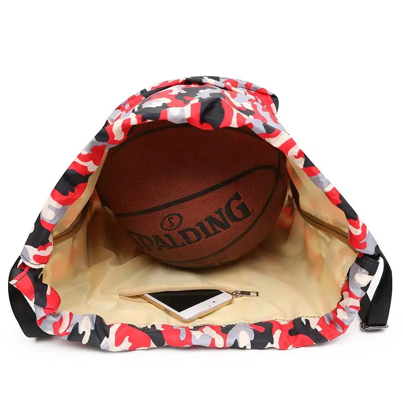 

Camouflage Printed Waterproof Drawstring Drawstring Bag Large Capacity Lightweight Outdoor Sports Backpack a Generation