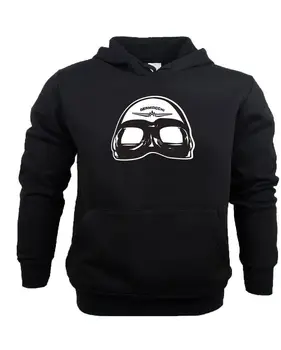 

PUDDING BOWL BADGE COLLECTION "Aermacchi" - black hoody - pick your size