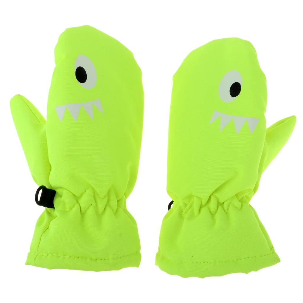 Kids Mittens Gloves Waterproof Anti-Slip Winter Snow Ski Sport Fingers Mitts Child Ski Gloves
