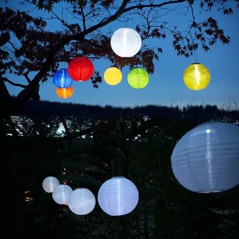 

LED Solar Light Chinese Lantern 30cm Garden Lighting Decoration Party Hanging Lamp QJS Shop