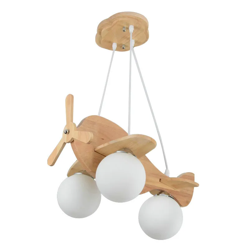 

Nordic Wood Bedroom Pendant Lights Airplane E27 LED Childern Kids Pendant Lamp Kitchen Lights Ceiling Home Lighting Led Fixture