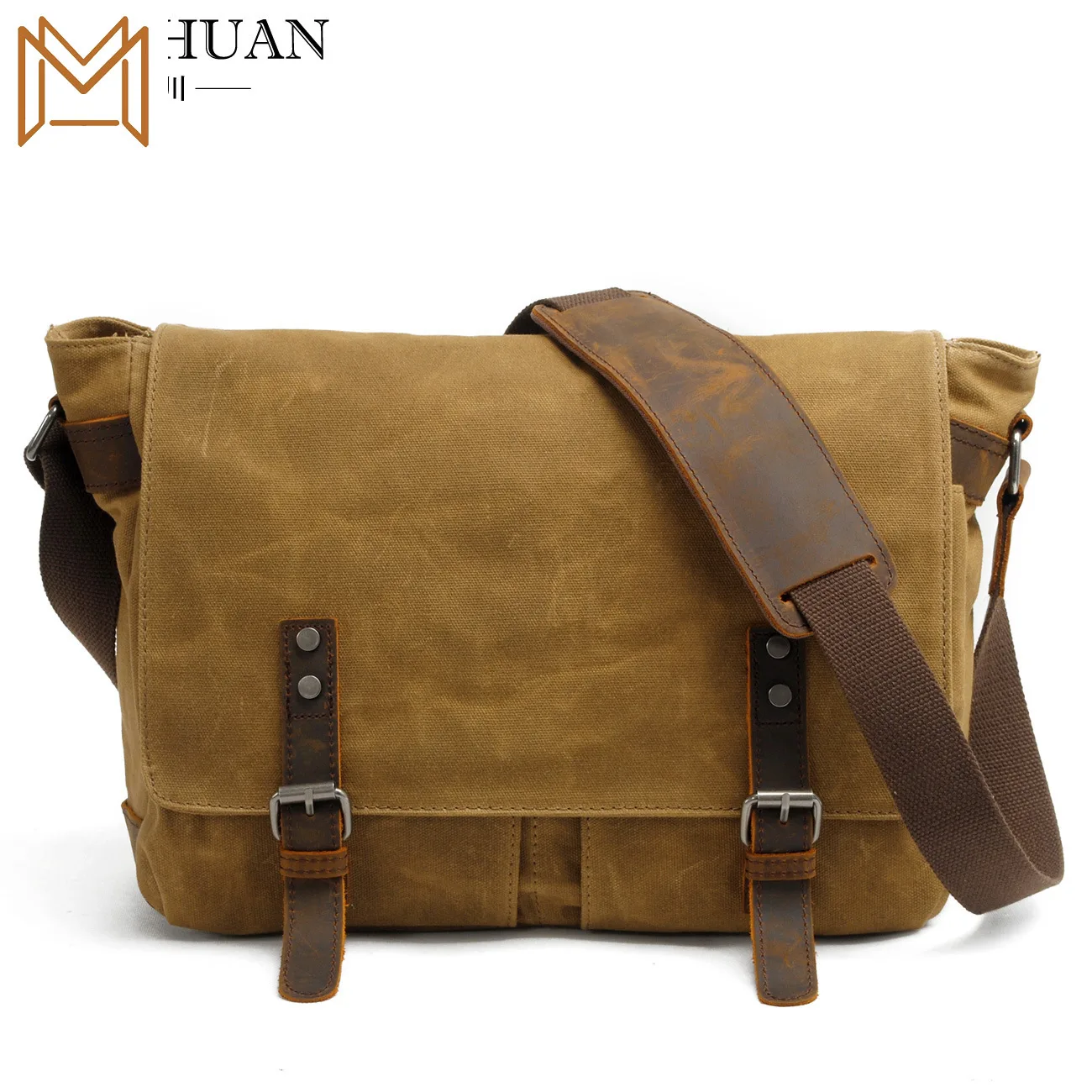 

Man Single Shoulder Package Leisure Time Canvas Male Package Oblique Satchel Canvas Bag Package Computer Package