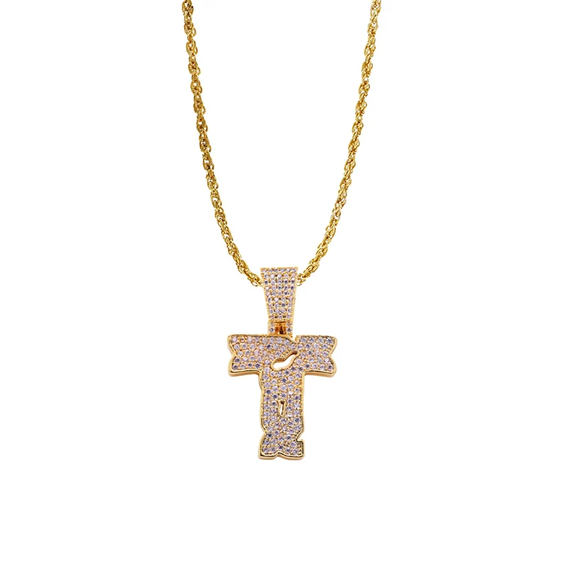 LuReen, индивидуальное ожерелье с буквами на заказ, ожерелье с кубическим цирконием, Золотая Серебряная цепочка, специальные подарки для мужчин и женщин
