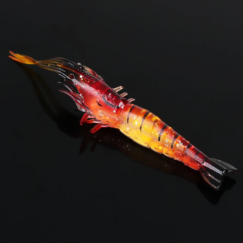 

Fishing Lure Silica Gel Soft Baits Imitation Shrimp Bait 10.5cm Sports Emulation Lures 3 Color Outdoor Sport Ocean Seawater
