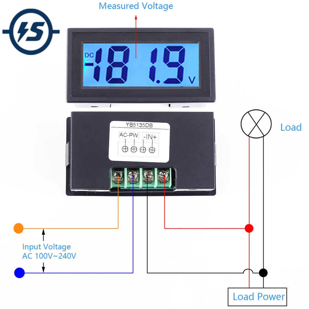 Вольтметр постоянного тока тестер напряжения 200 в бит ЖК-дисплей метр