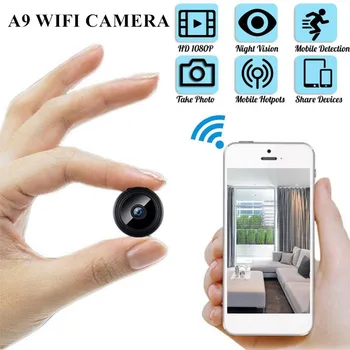 

A9 Mini Camera HD 1080P WIFI Camcorder Sensor Night Vision Cam Motion DVR Micro Camera Sport DV Video 150-degree Small Camera
