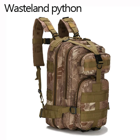 Wasteland python Уличные военные рюкзаки 1000D нейлон 3P водонепроницаемый армейский рюкзак спортивный Кемпинг Туризм отслеживание рыбы во время рыбалки охотничьи сумки - Цвет: Wasteland python