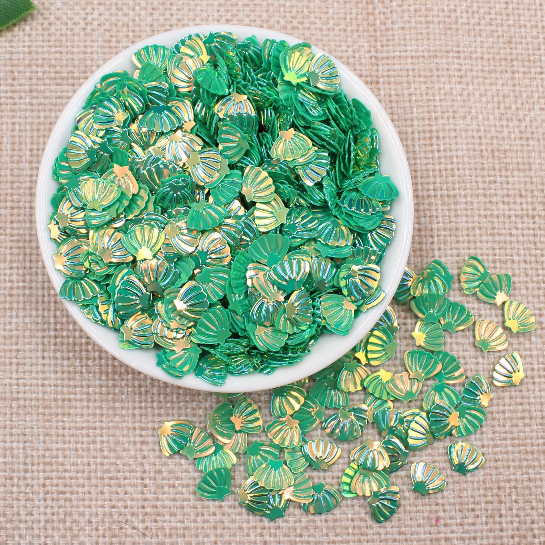 50g/Lot 7mm Shell Glitter Sequins Sewing Garment Accessories Diy Crafts Conch Glitter Paillettes Festival Decoration confetti