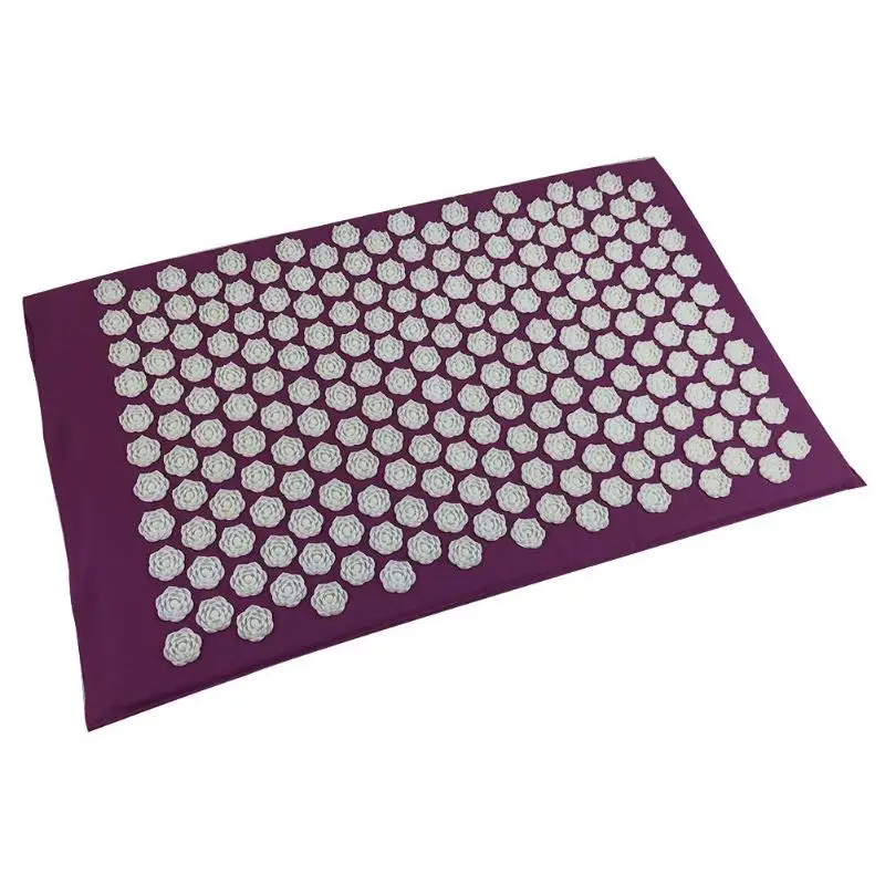 1pc Purple Акупунктурный Массажный коврик Лотос Спайк йога коврик с подушкой облегчение тела Стресс Боль Акупрессура подушка Массажный коврик Улучшение сна - Цвет: 1pc Purple