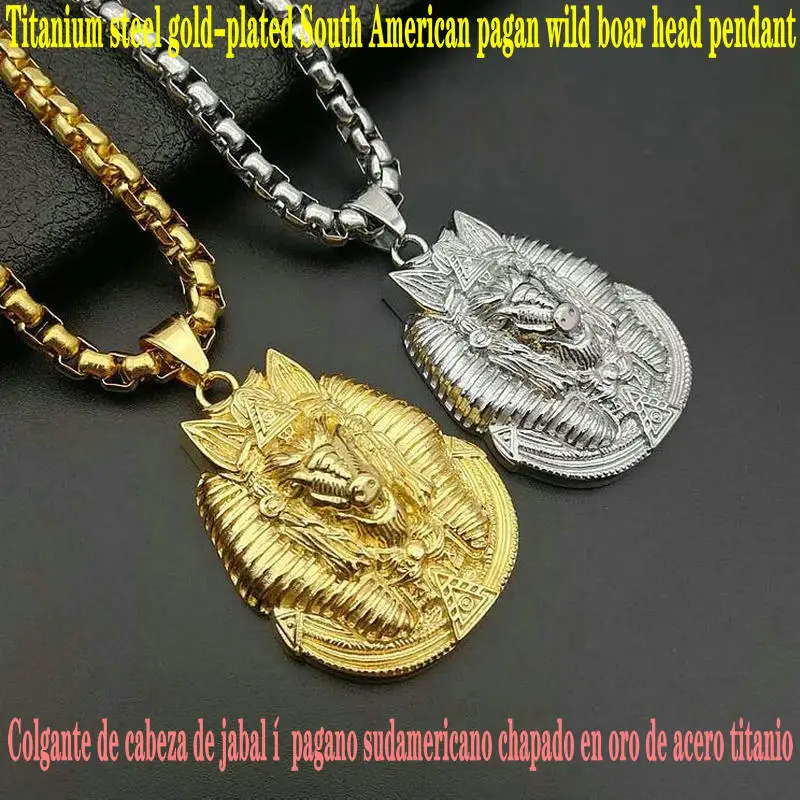 

Черный кулон Фараона, молитвенный кулон в виде руки Будды, подвеска в виде страха, южноамериканский языческий кулон с головой дикого кабана