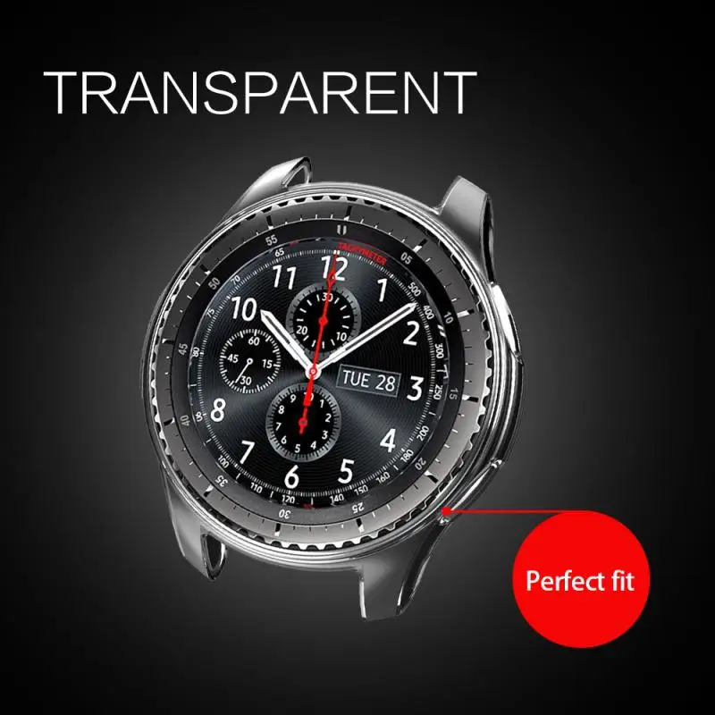 Mr для samsung gear S3 Galaxy Watch 46 42 мм покрытый ТПУ чехол Защита от падения Чехол смарт-часы универсальная защитная оболочка рамка