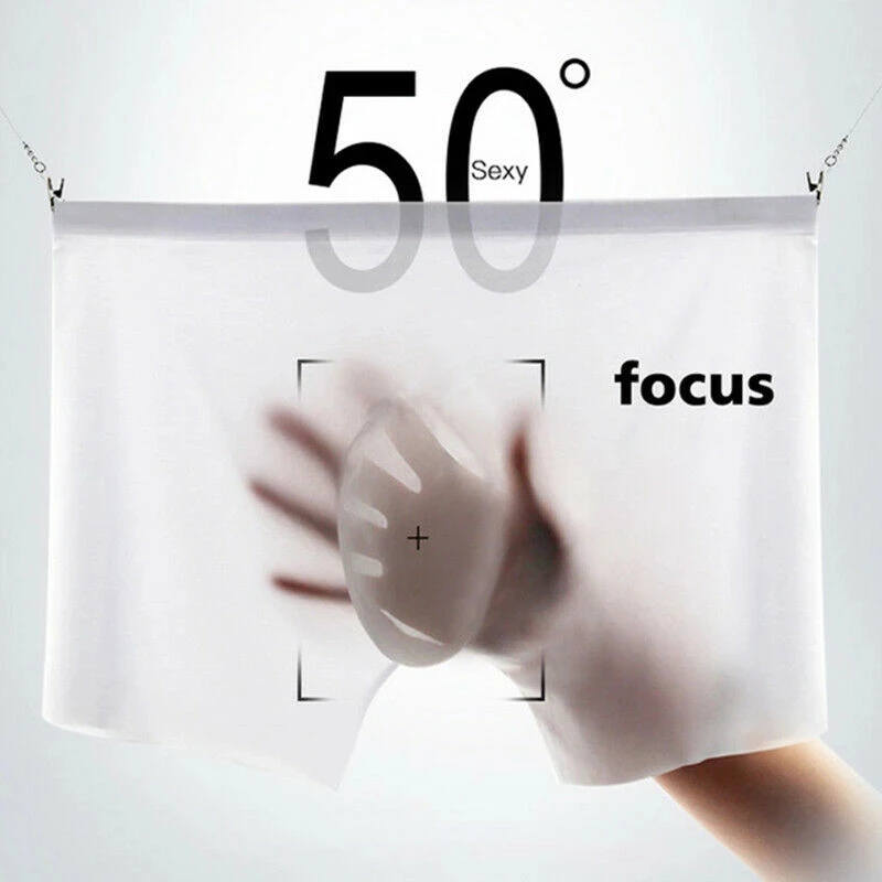 

Seamless Ice Silk High Elastic Men's Boxers Underwear Breathable Comfy Bulge Shorts for Men Underpants Accessories L-XXXL
