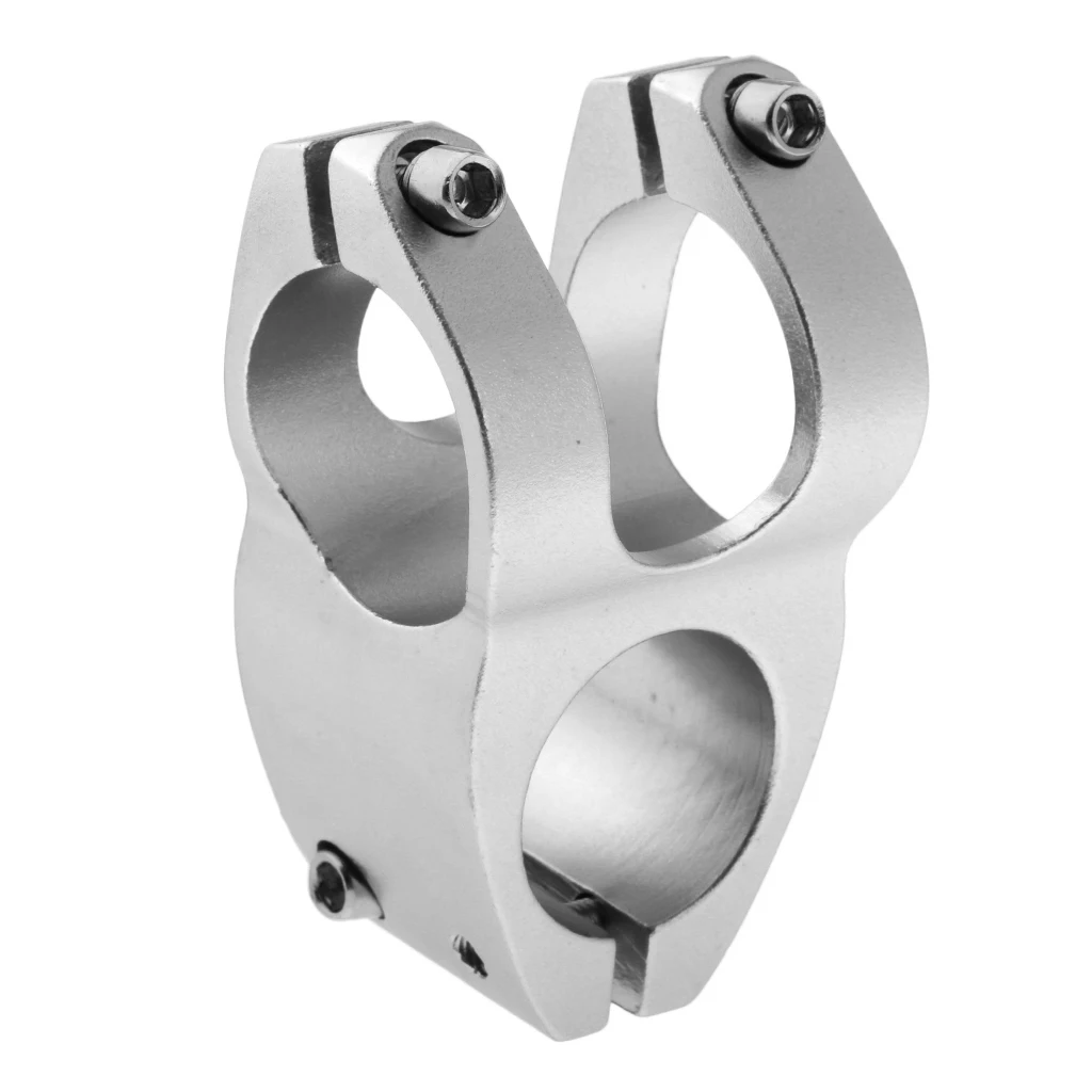 Lightweight Mountain Road Bike Hollowed Short Bar Stem Riser for 1-1/8 Steer Tube 31.8mm Handlebar