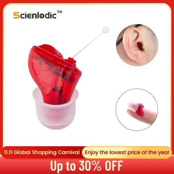 

Super Mini Hearing Aids Invisible ITC Hearing Aid Audifonos Sound Amplifier Hearing Device for Elderly Hearing Amplifier