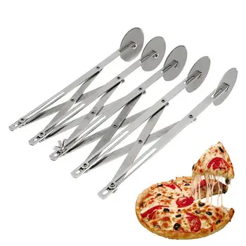 

ABSS-Multifunction Stainless steel Dough Divider 5 Wheel Cutter Roller Tools Pasta Rocker Pizza Pastry Peeler Cake Baking Knives