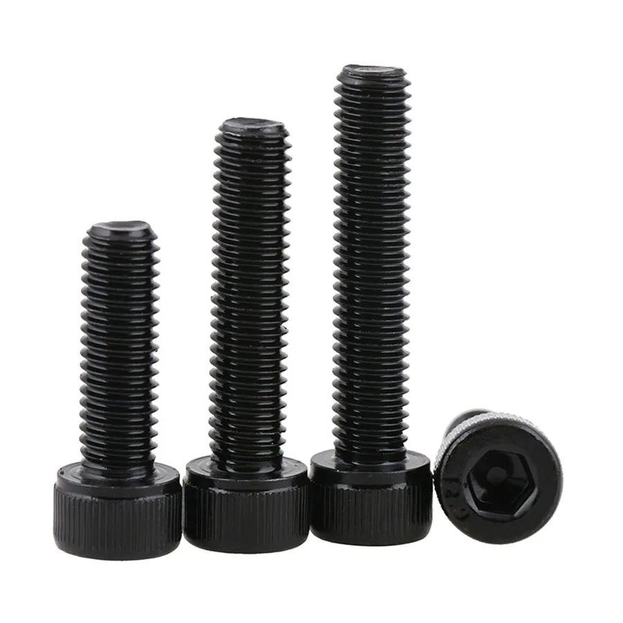 

1/5PCS 12.9 Grade M5 M6 M8-M12 Cup Head Hexagonal Reverse Thread Screws DIN912 Black Left Tooth Bolts Anti-tooth Screw