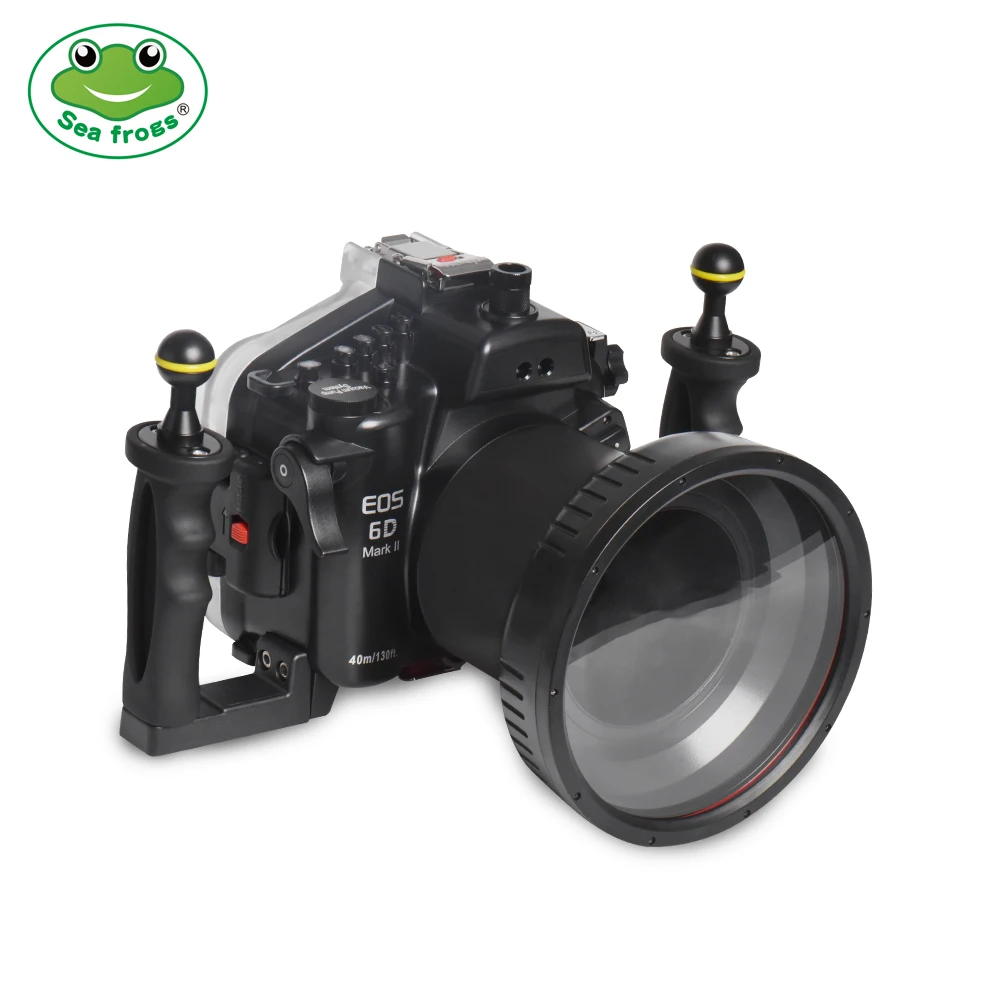 Водонепроницаемый корпус Seafrogs для цифровой зеркальной камеры Canon 6D II подводный 40