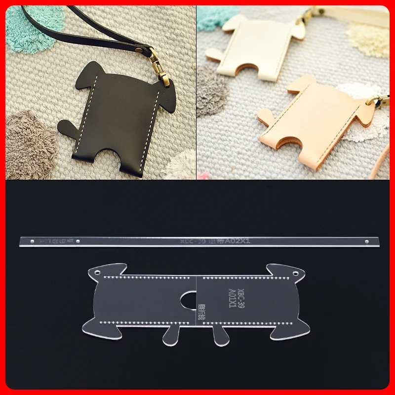 1 Набор Руководство DIY версия Рисунок мультфильм собака еды карты чехол подвесной веревка автобус карты Чехол акриловая версия