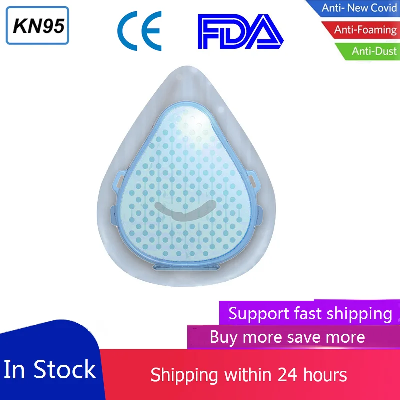 

CE Breathable FFP2 KN95 Mask N95 Protection Face Masks 95% Filtration Respirator Filter Dust Anti-Fog as KF94 Antibacterial