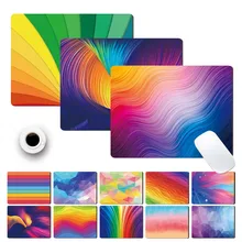 

Space Office Computer Mouse Pad Anti-slip Waterproof PU Leather Mouse-pad Watercolor Pattern Game Laptop Mouse Keyboard Desk Mat