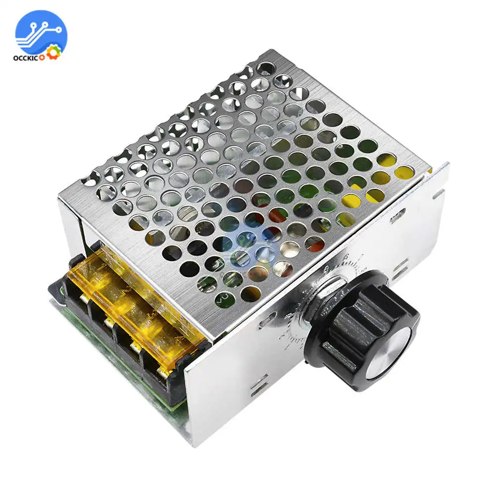 AC 220V 4000W SCR регулятор скорости двигателя напряжения диммер для электрической печи