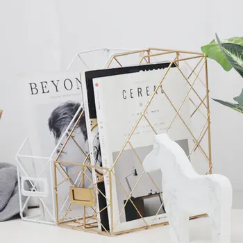 

Nordic Simple Modern Style Newspaper Bookshelf Creative Home Office Simple Document Magazine Storage Rack