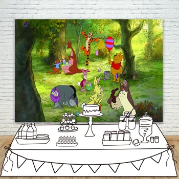 

Photography Backdrop Cartoon Birthday Animals Theme Party Background Backdrop Photo Studio Banner