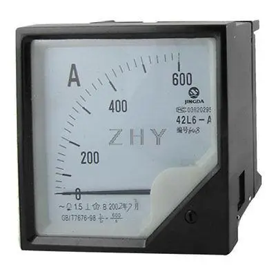 AC 0-600A 1,5 Точность Аналоговый Ампер измерительный прибор с панелью