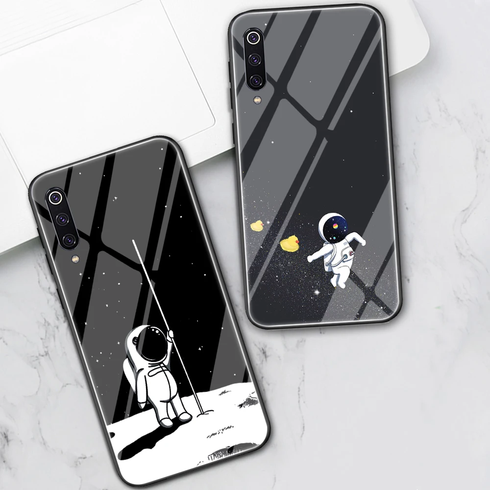 

Planet Astronaut Case For Xiaomi Redmi Note 8 9 7 6 Pro 8T K20 K30 Mi Note 10 9 T 8 Pro SE A3 A2 Lite 6X F1 Tempered Glass Back