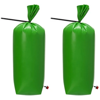 

2PCS Tree Watering Bag PVC Drip Irrigation Adjustable Automatic Garden Tool Plant Tree Watering Bag Drip Irrigation Bag