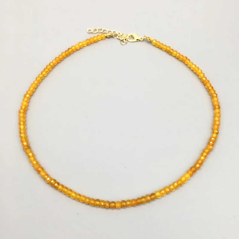 12 цветов, стильное Короткое женское ожерелье с бусинами, модные ювелирные изделия для женщин, Чокер ожерелья бижутерия для женщин, женские вечерние ожерелья - Metal Color: Yellow