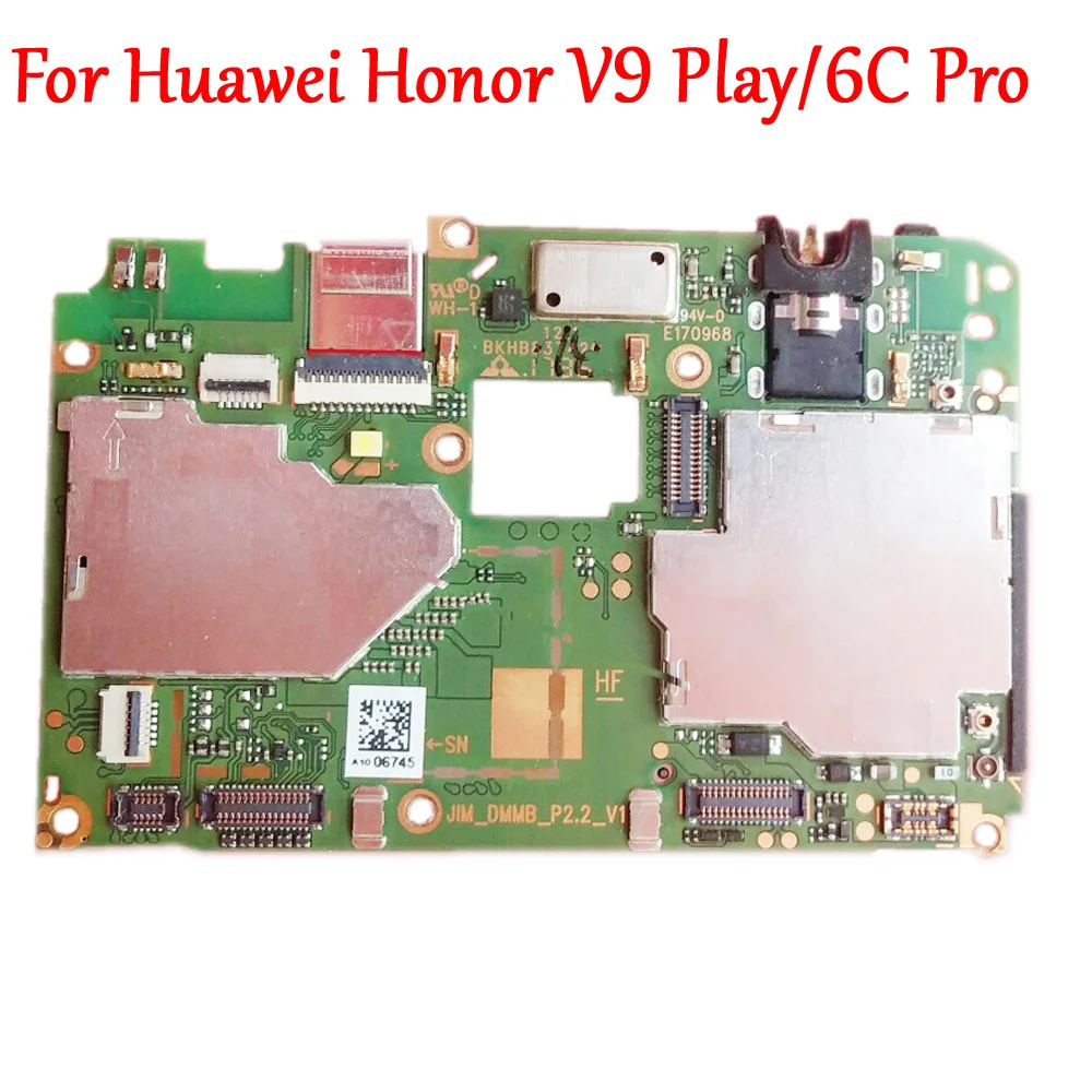Tiroir Carte SIM De Remplacement Pour Huawei Honor 6C Pro / V9 Play - Noir - Référence A-020-04-152 - Neuf