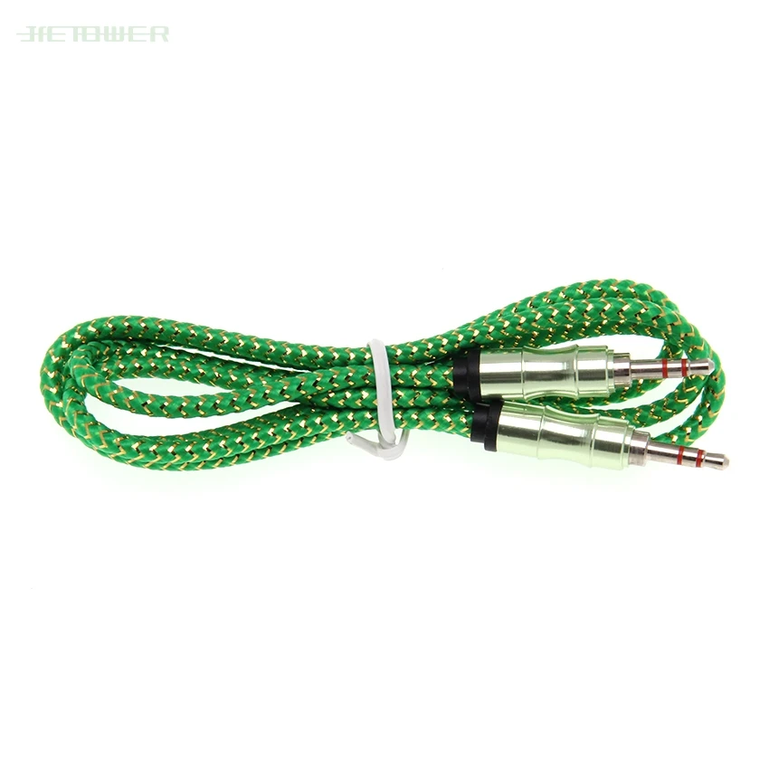 3 5mm Jack Audio Cable Jack 3 5 mm Male to Male Audio Aux Cable For Samsung S10 Car Headphone Speaker Wire Line Aux Cord 1000pcs
