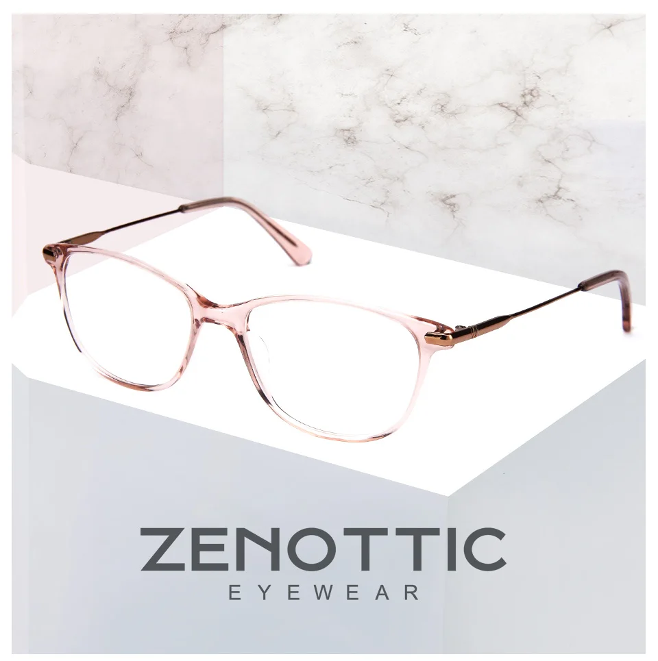 ZENOTTIC очки по рецепту, оправа для женщин, оптические очки для близорукости, оправа для очков, женские прозрачные линзы, прямоугольные поддельные очки
