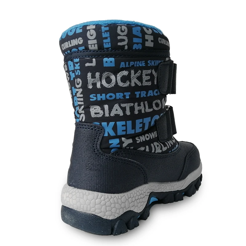 Новые модные водонепроницаемые лыжные ботинки для мальчиков, 1 пара теплые зимние ботинки детские зимние ботинки лыжные ботинки-30 или-40 градусов