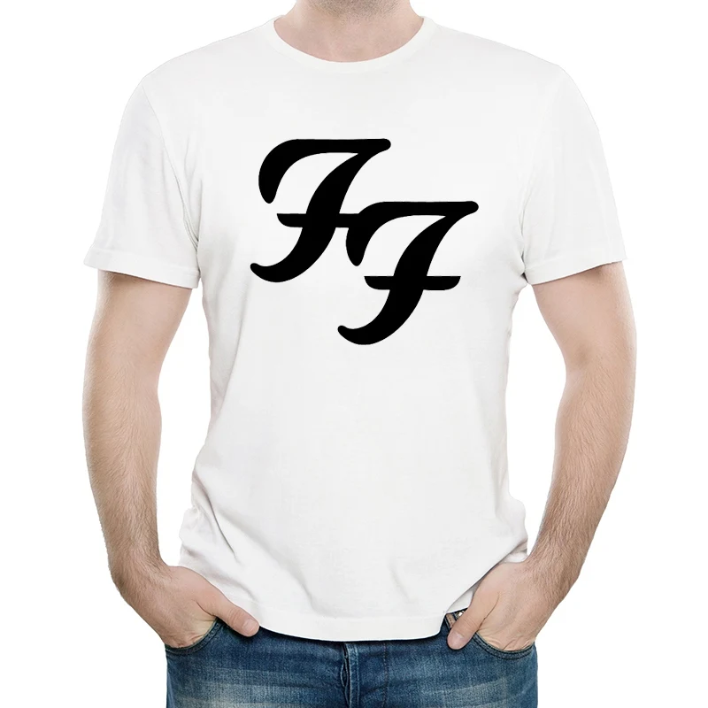 Foo fighers футболка белого цвета Мужская мода короткий рукав Foo fighers логотип футболка Майки футболки унисекс футболка - Цвет: 11