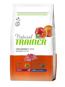 

TRAINER TRAINER NATURAL MEDIUM ADULT BEEF & RICE adult medium breed dogs with beef and rice