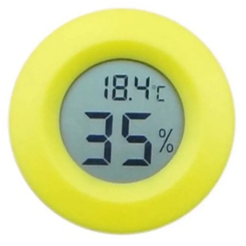 HOT SALE Pet Thermometer Hygrometer Round Digital LCD Display Temperature Humidity Monitor cheap