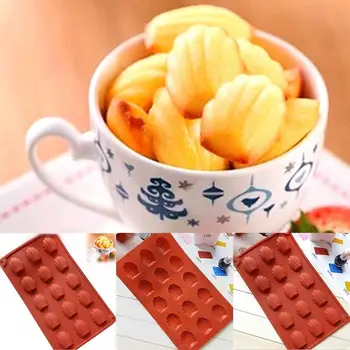

Silicone Mini Cake Mould Madeleine Cake Baking Tray Biscuits Gummy Mold Heat Resistant Baking Tray Tool Biscuit Cake Mould