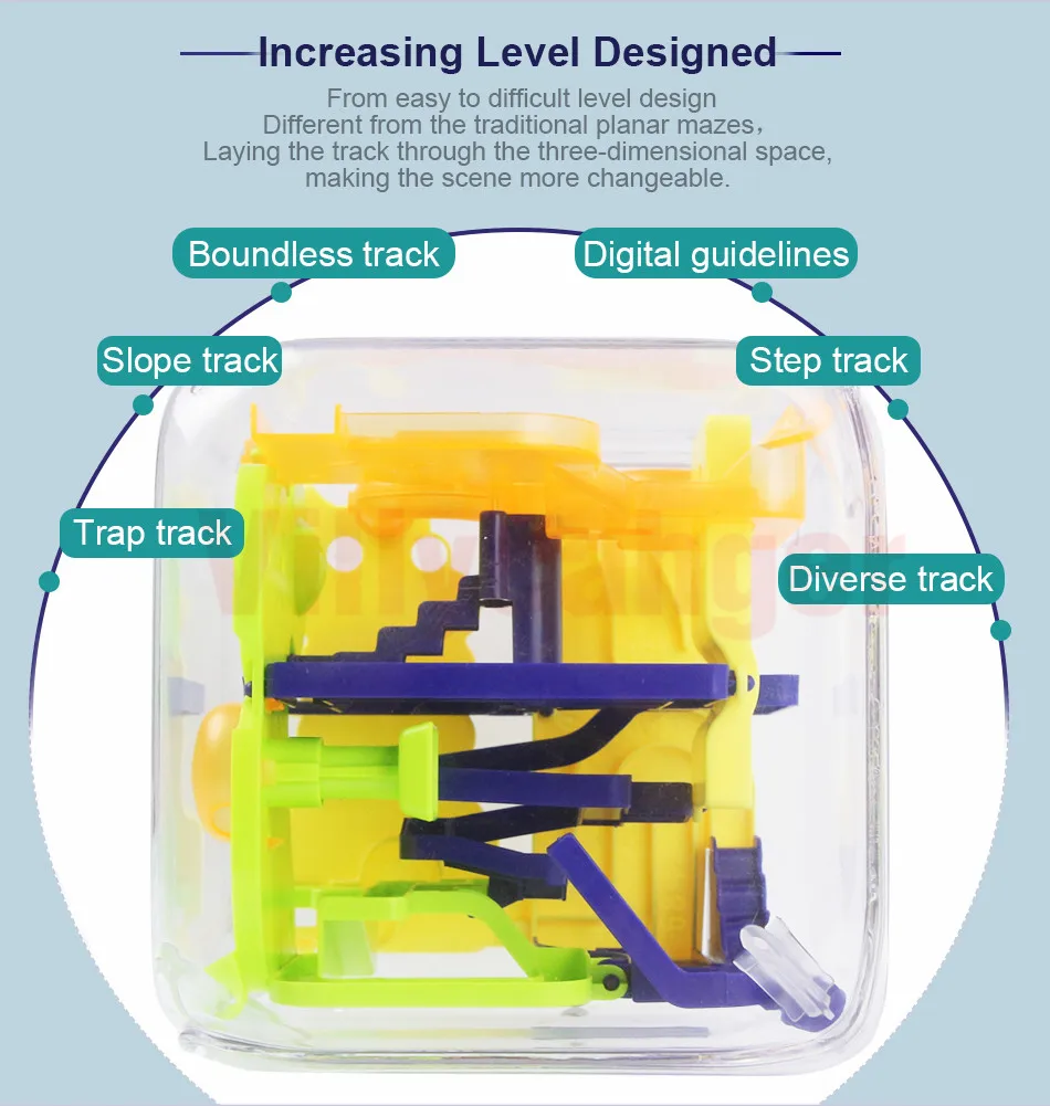 3D Магическая головоломка, лабиринт, шар, магический лабиринт, интеллект, шар, сложные барьеры, игрушки, тренировка, мозговой тестер, развивающие игрушки