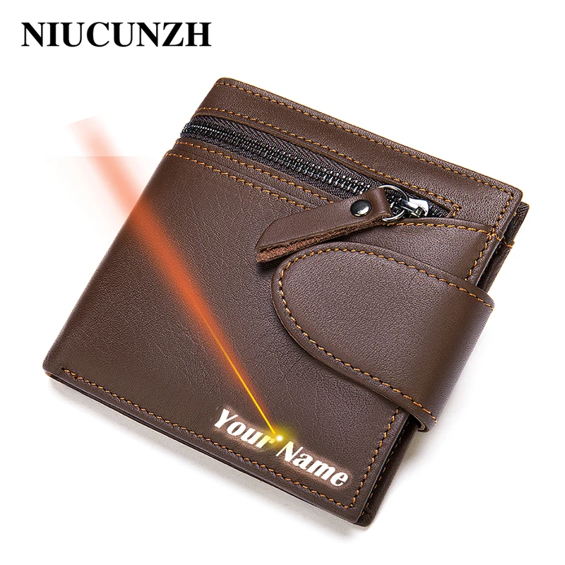 Niusunzh RFID мужской кожаный кошелек Роскошный для мужчин тонкие дизайнерские