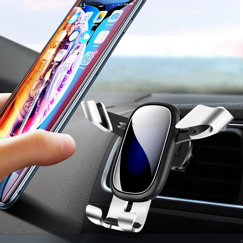 Универсальная автомобильная подставка для телефона с креплением на дефлектор автомобиля Авто зажимный держатель для телефона в машину, держатель 360 градусов для телефона Поддержка 4-6 дюймов Держатель подставка