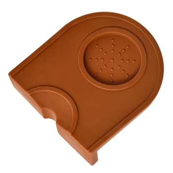 

EAS-Small Non-Slip Espresso Double Coffee Tamper Pad Silicone Coffee Hammer Mats Corner Coffee Powder Maker Hammer Pressure Mat
