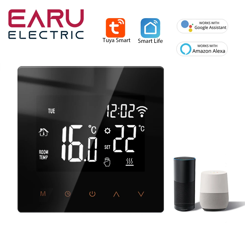 

TUYA APP ME81 WiFi Smart Thermostat Floor Heating TRV Water Gas Boiler Temperature Voice Remote Controller for Google Home Alexa