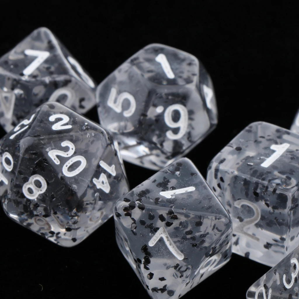 7Pc Multi-sided Dices Set D4-D20 MTG DND RPG Board Game Dice for D&D Roleplaying Party Casino Table Game Toy