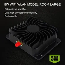 5 Вт широкополосный 2,4 ГГц усилитель мощности wifi прочный усилитель сигнала низкий уровень шума повторитель с антенной черный для беспроводного маршрутизатора